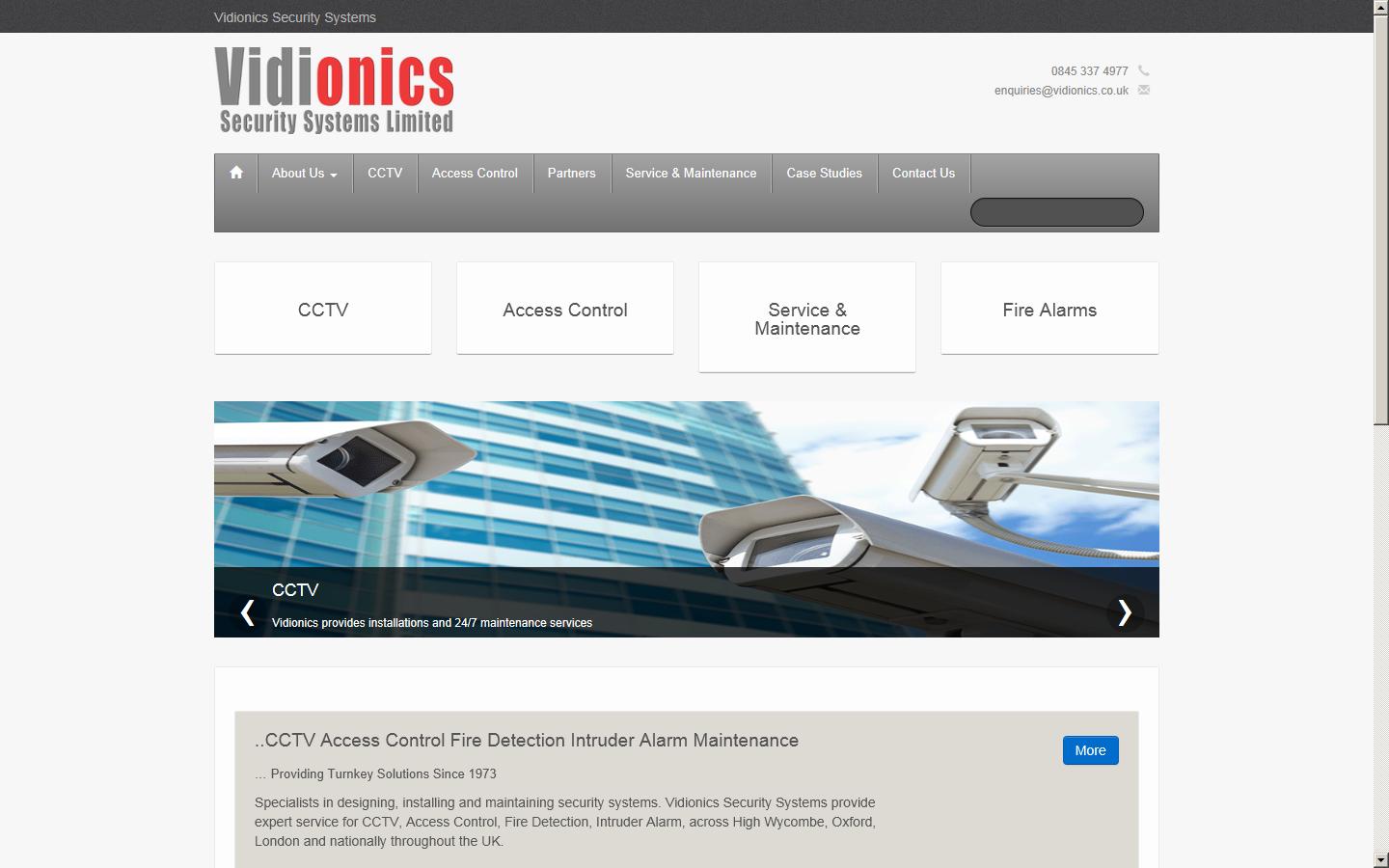 Vidionics Security Systems Ltd  Website