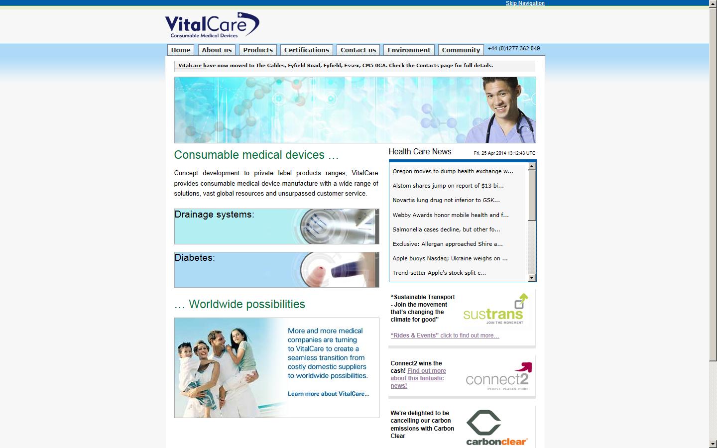 VitalCare UK Website