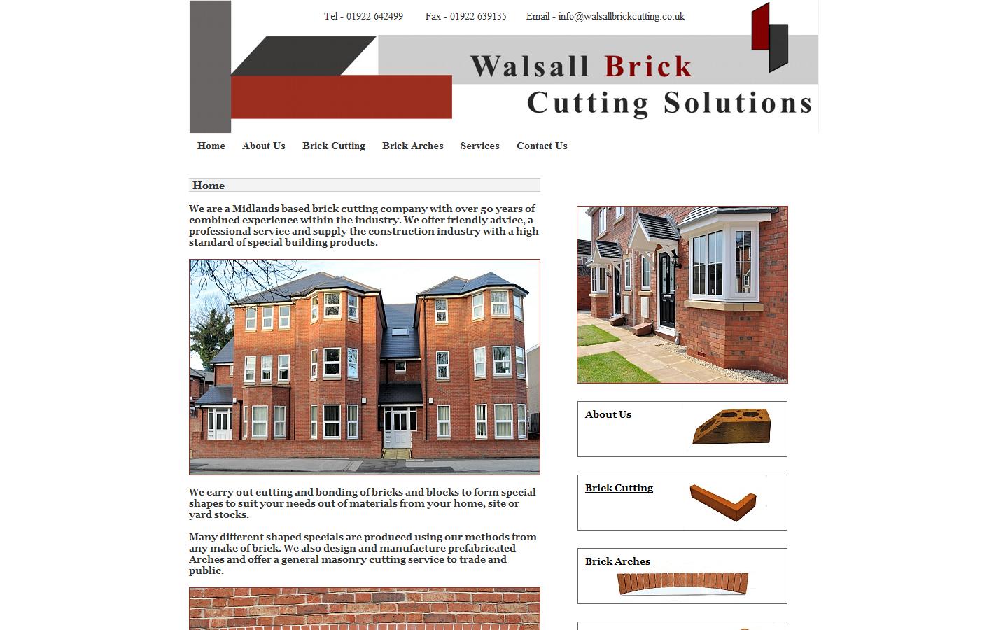 Walsall Brickcutting Solutions Website