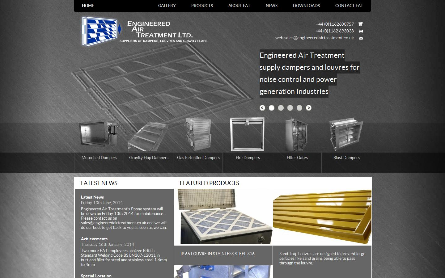 Engineered Air Treatment Ltd Website