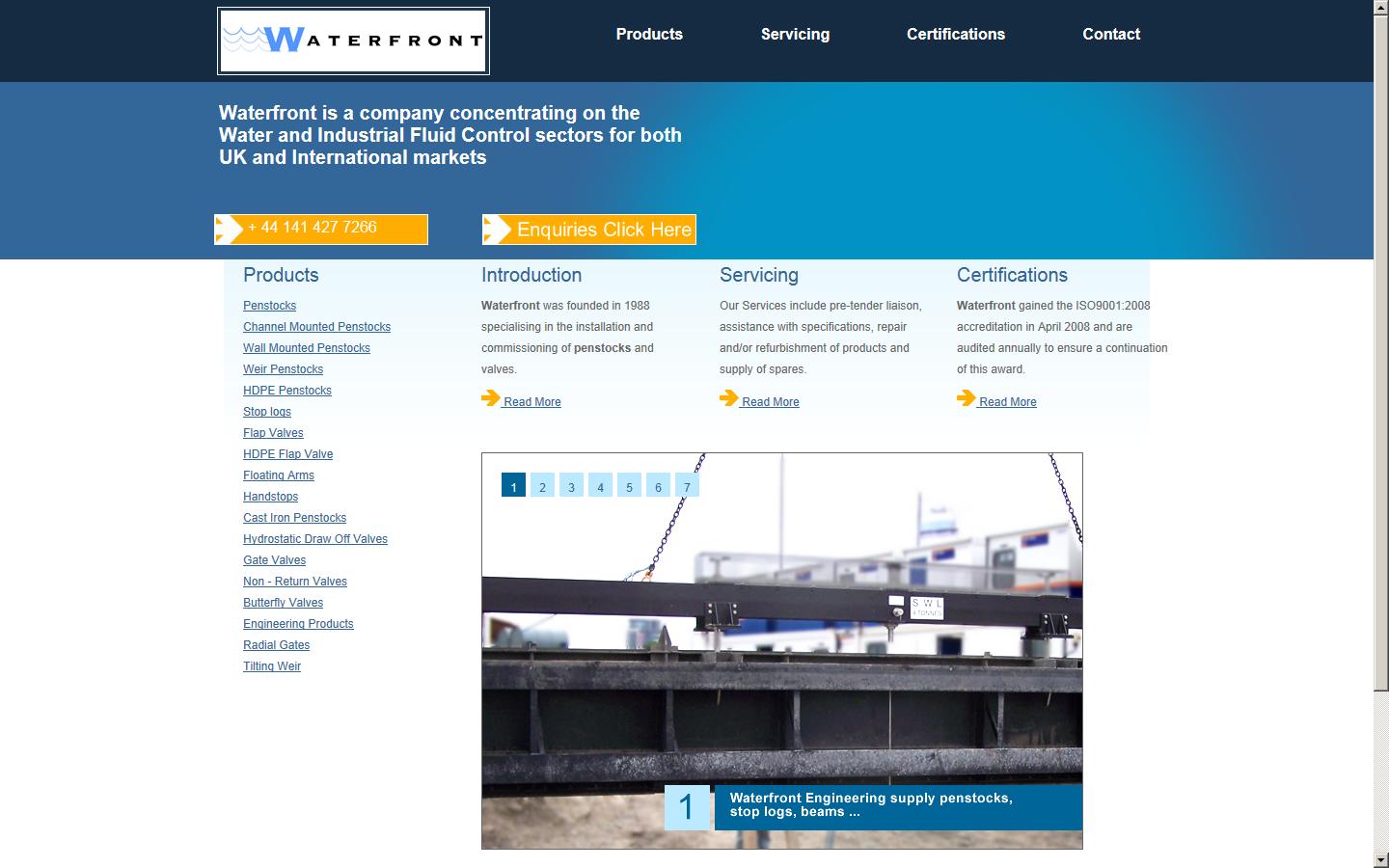 Waterfront Fluid Controls Website