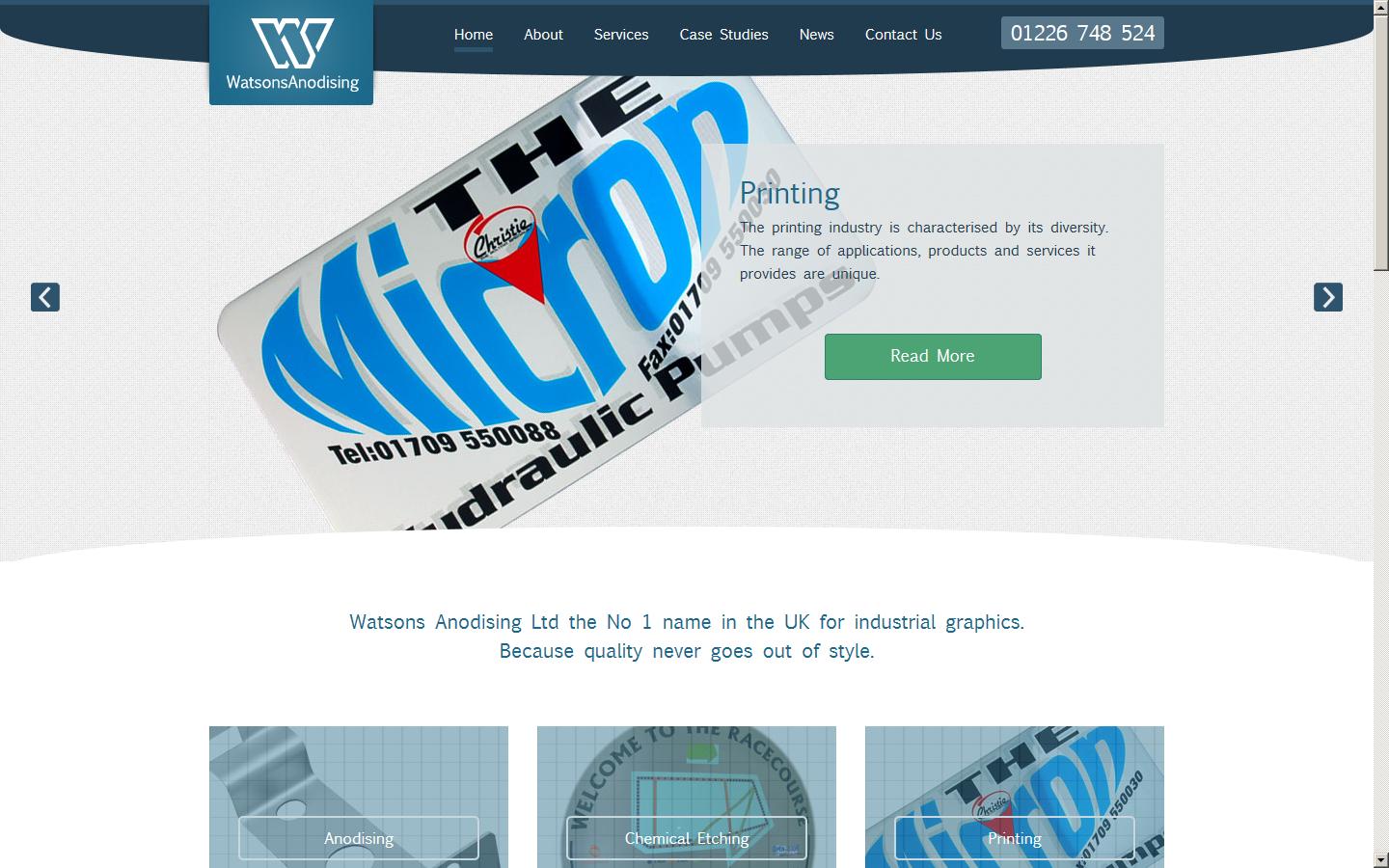 Watson Anodising Ltd Website