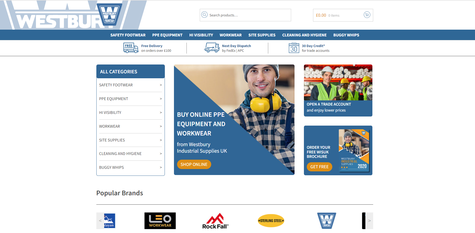 Westbury Industrial Supplies Ltd Website