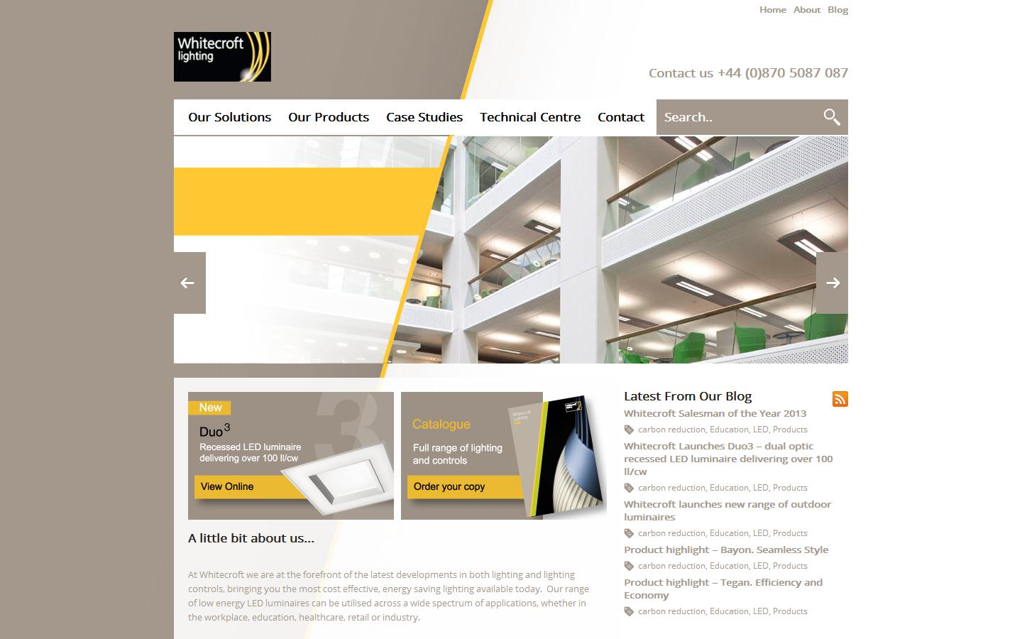 Whitecroft Lighting Limited Website