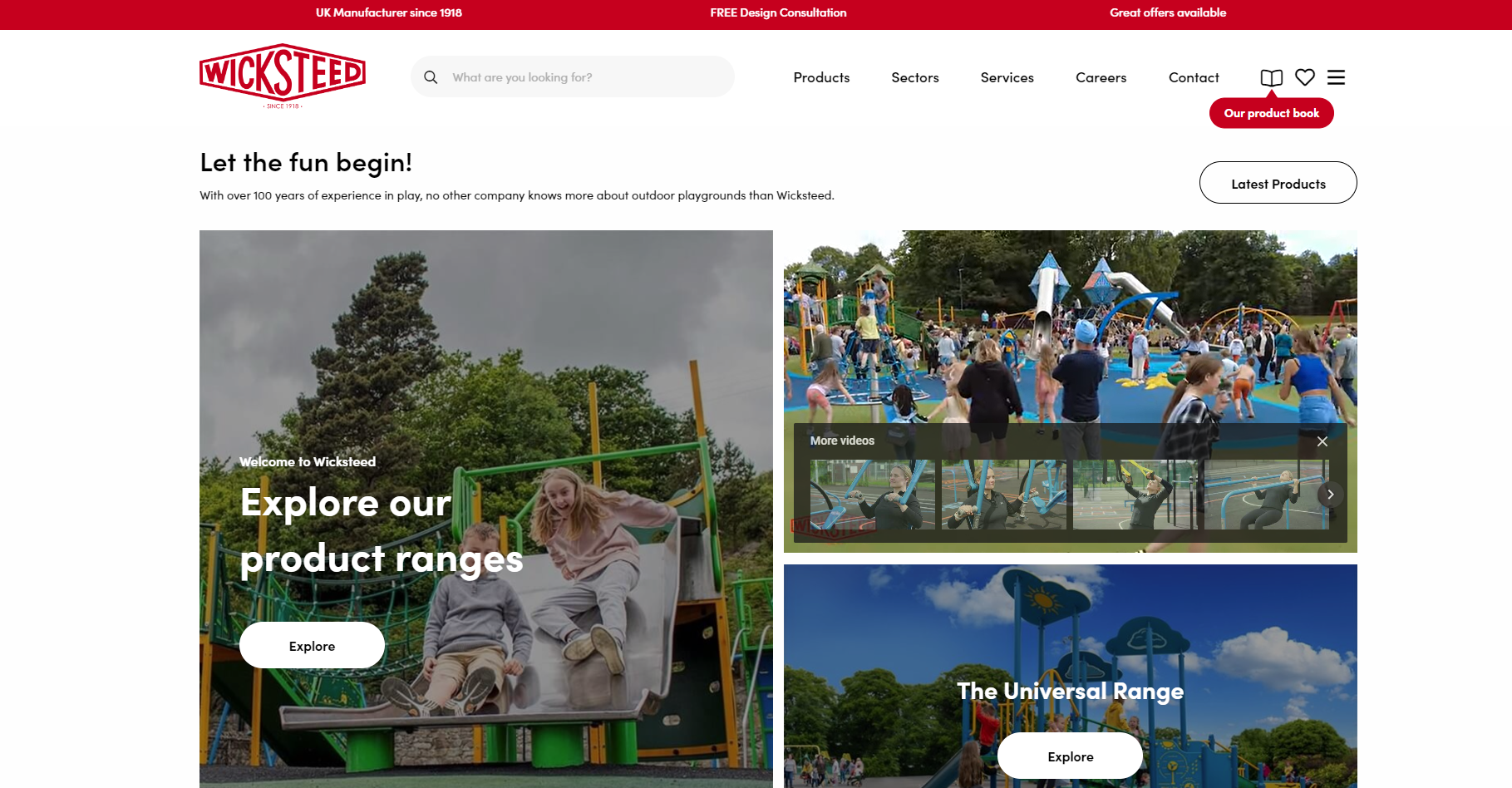 Wicksteed Leisure Ltd Website