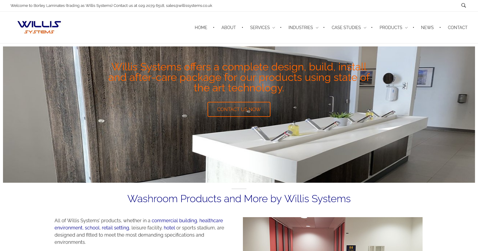 Borley Laminates Ltd Trading as Willis Systems Website