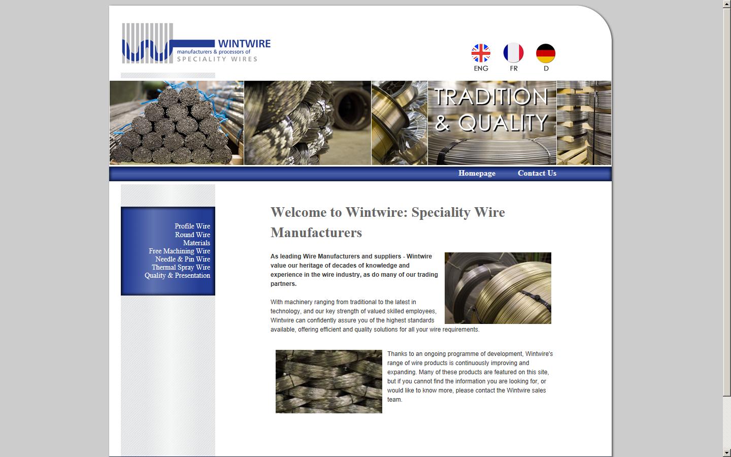 Wintwire Limited - Sheffield Website