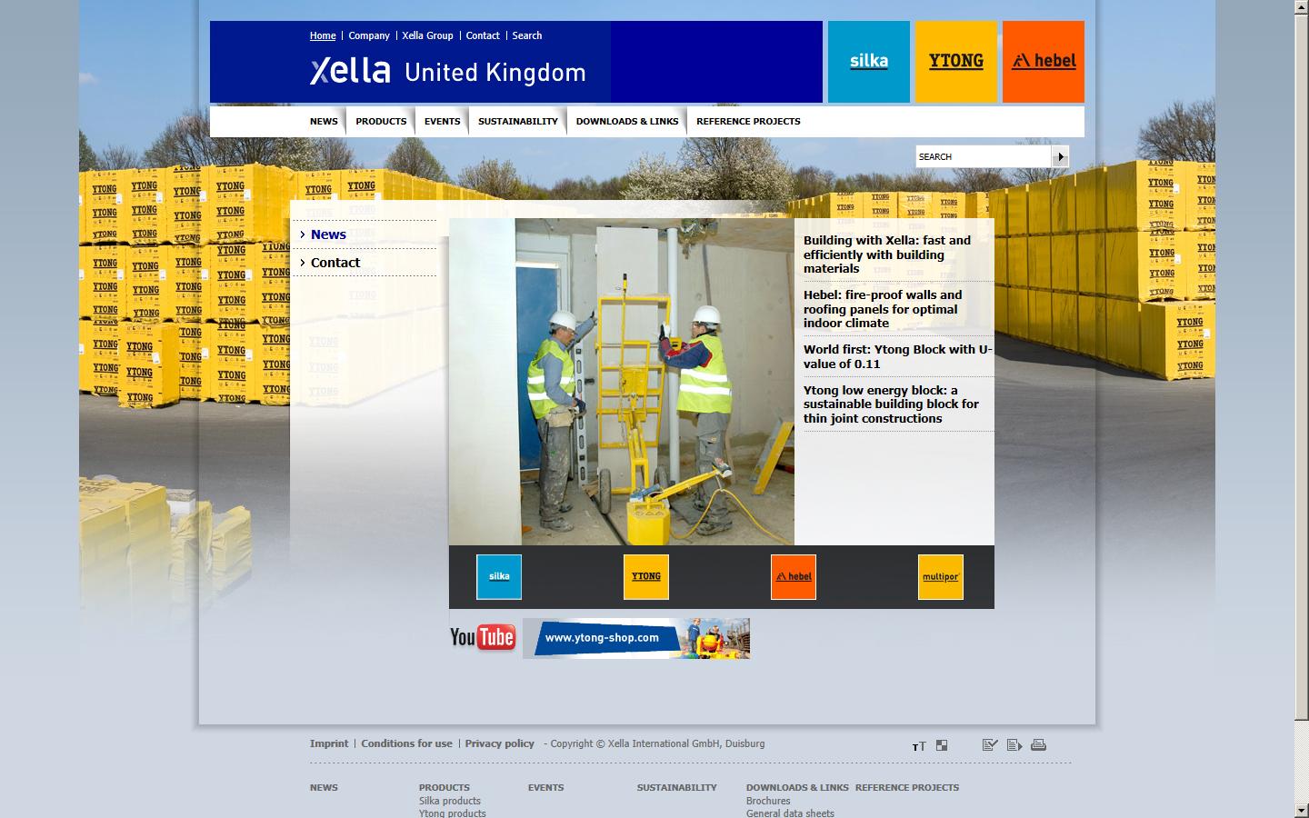 Xella Dry Lining Limited - Sutton Coldfield Website