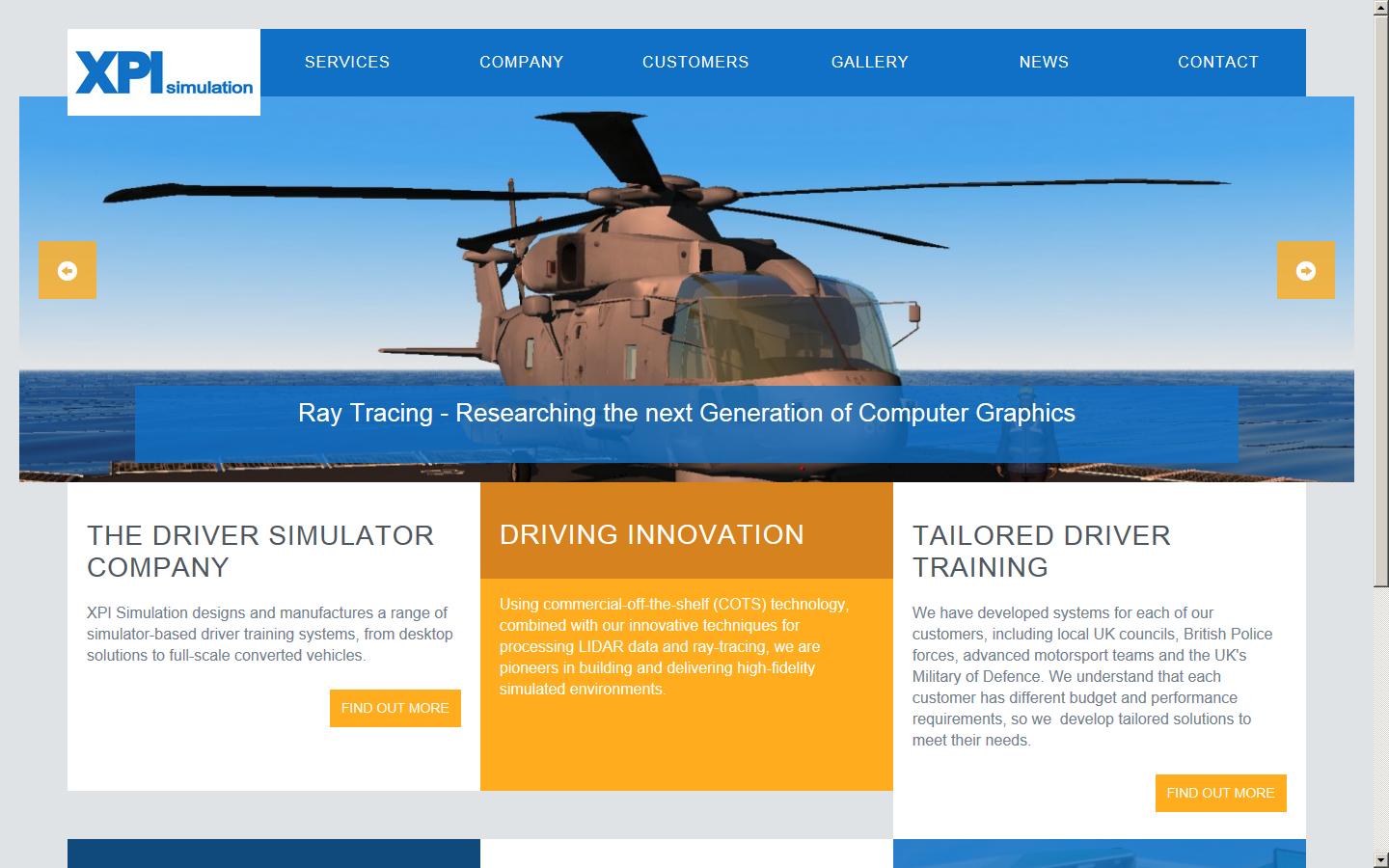 XPI Simulation Ltd. Website