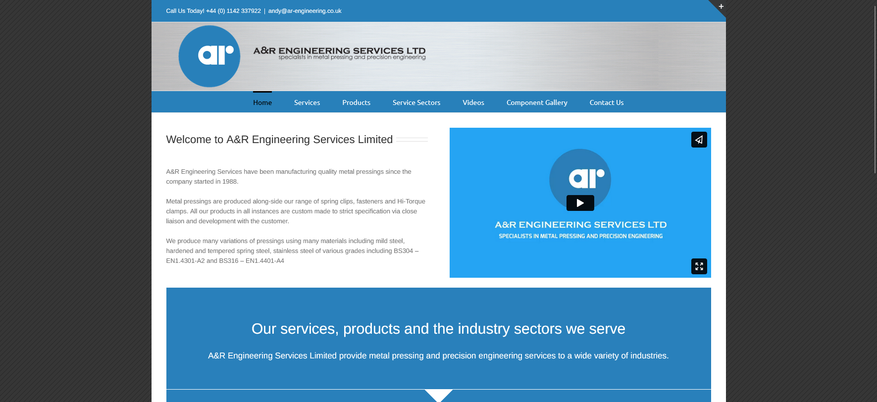 A&R Engineering Services Ltd Website