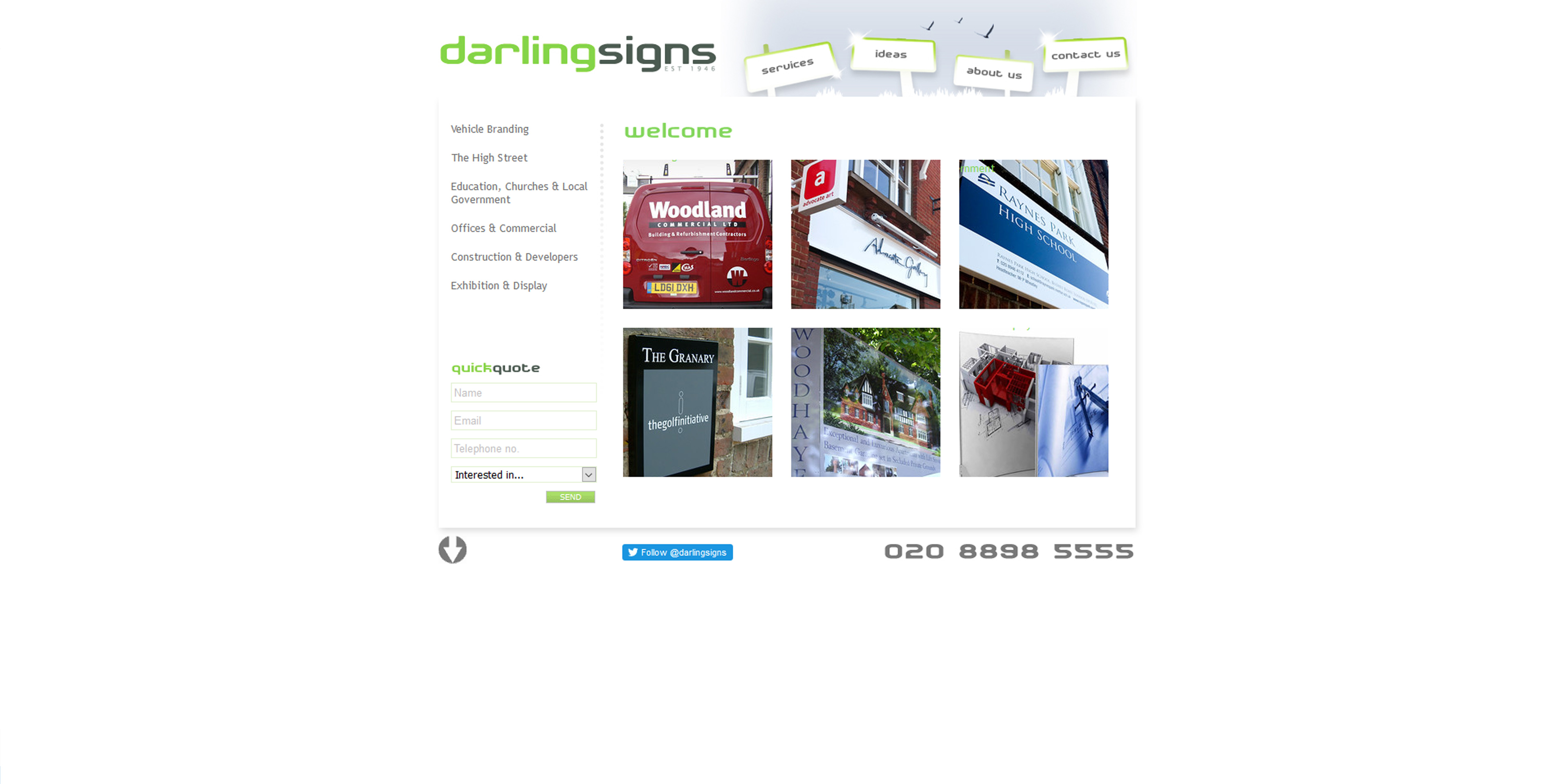 Darling Signs Ltd Website