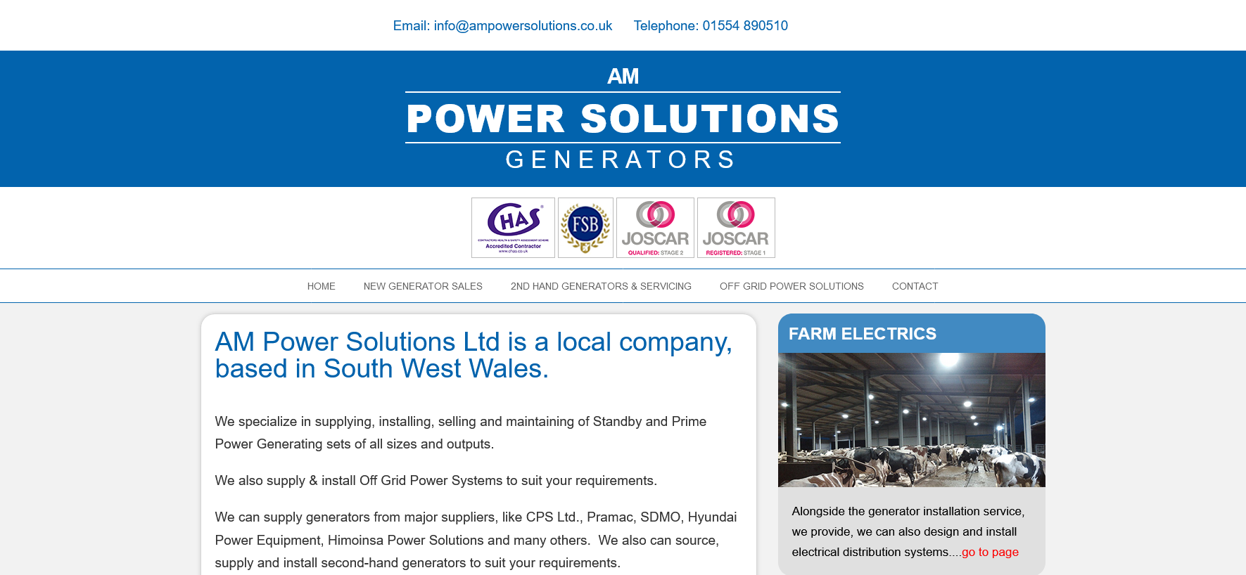 AM Power Solutions Ltd Website