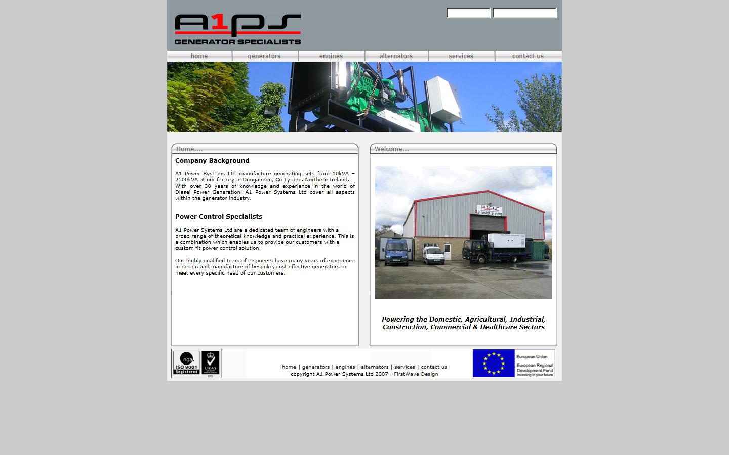 A1 Power Systems Ltd Website