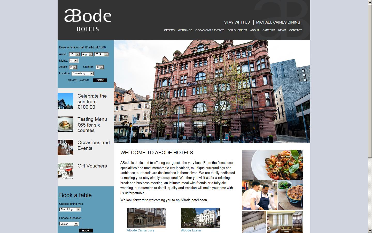 ABode Canterbury Website