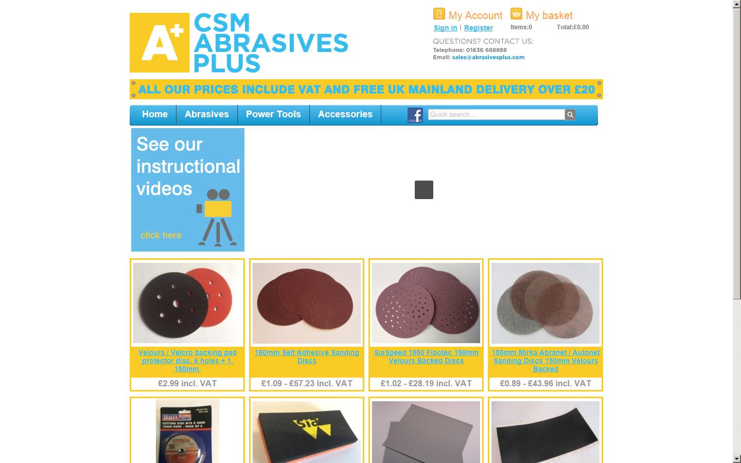 Abrasives Plus Ltd Website