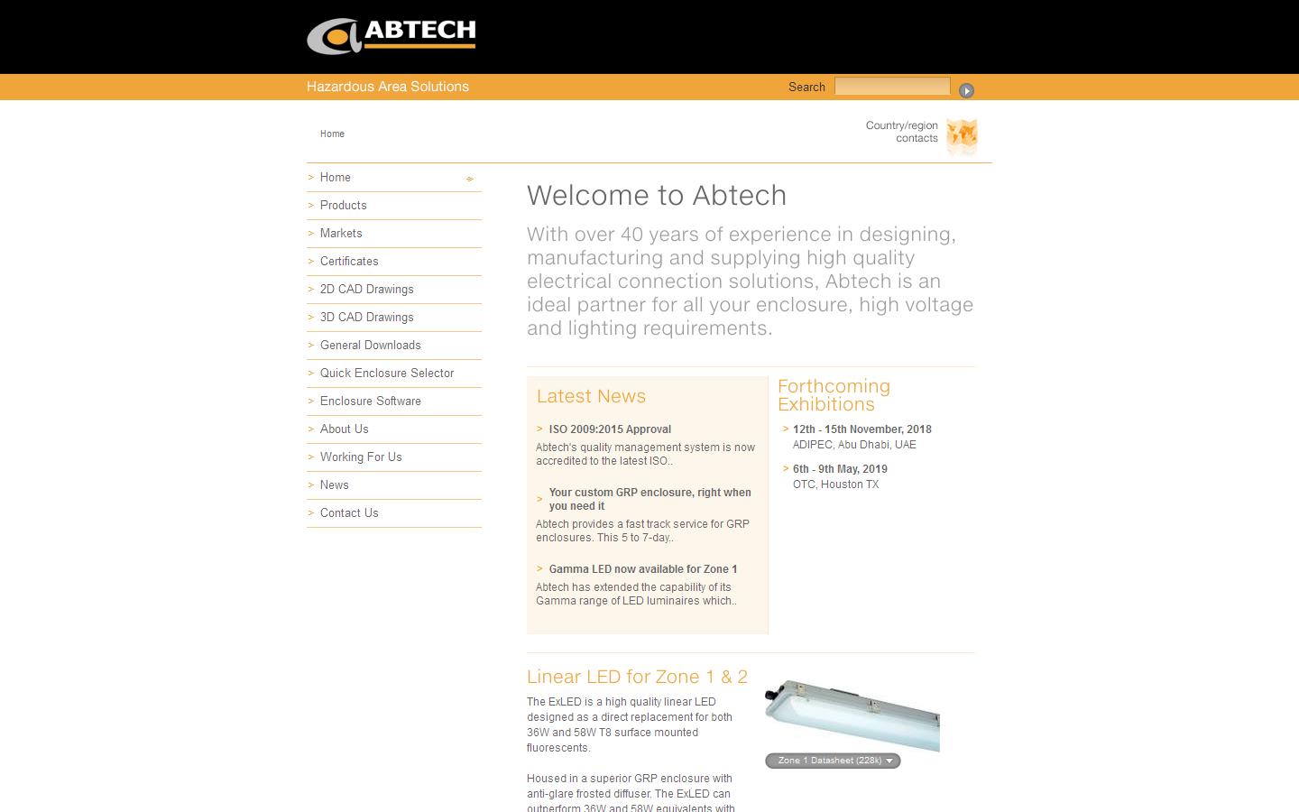 Abtech Ltd Website