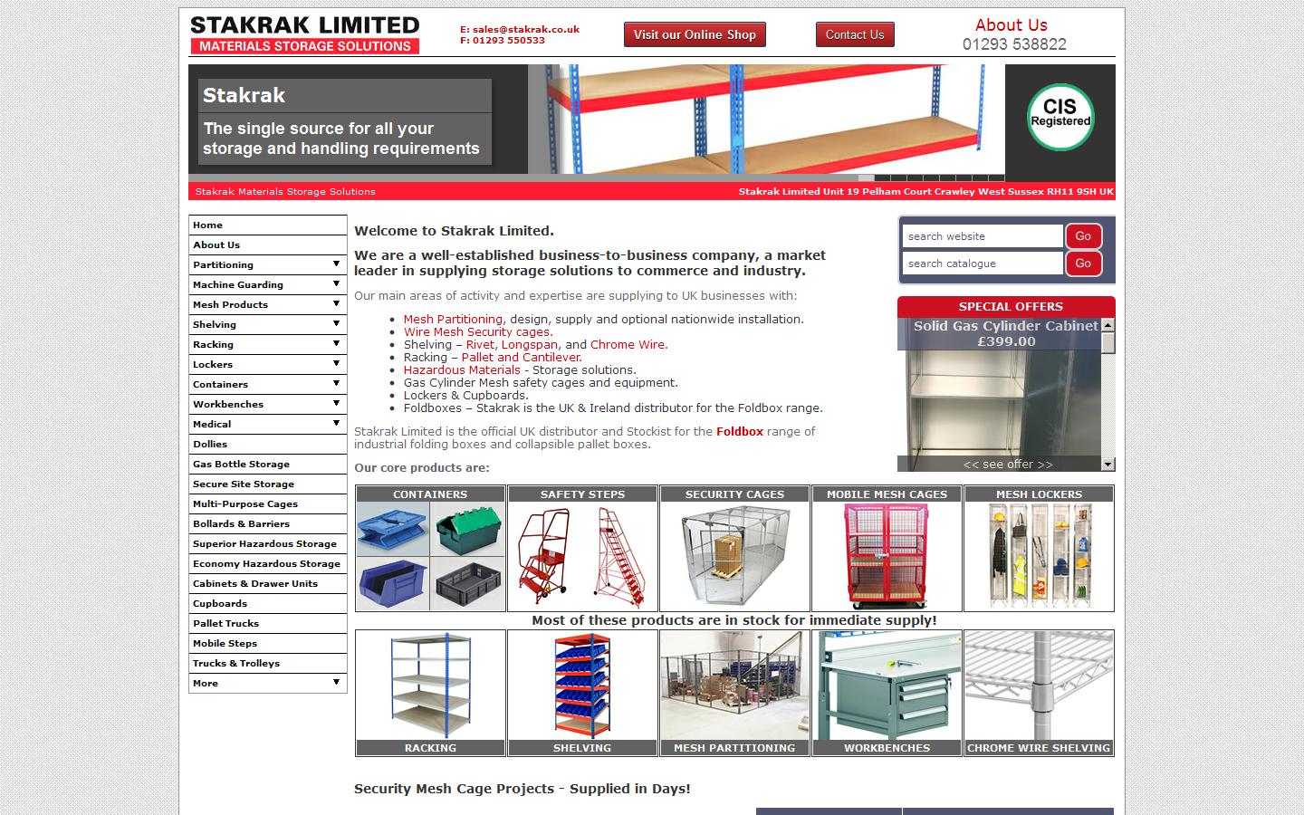 Stakrak Ltd Website