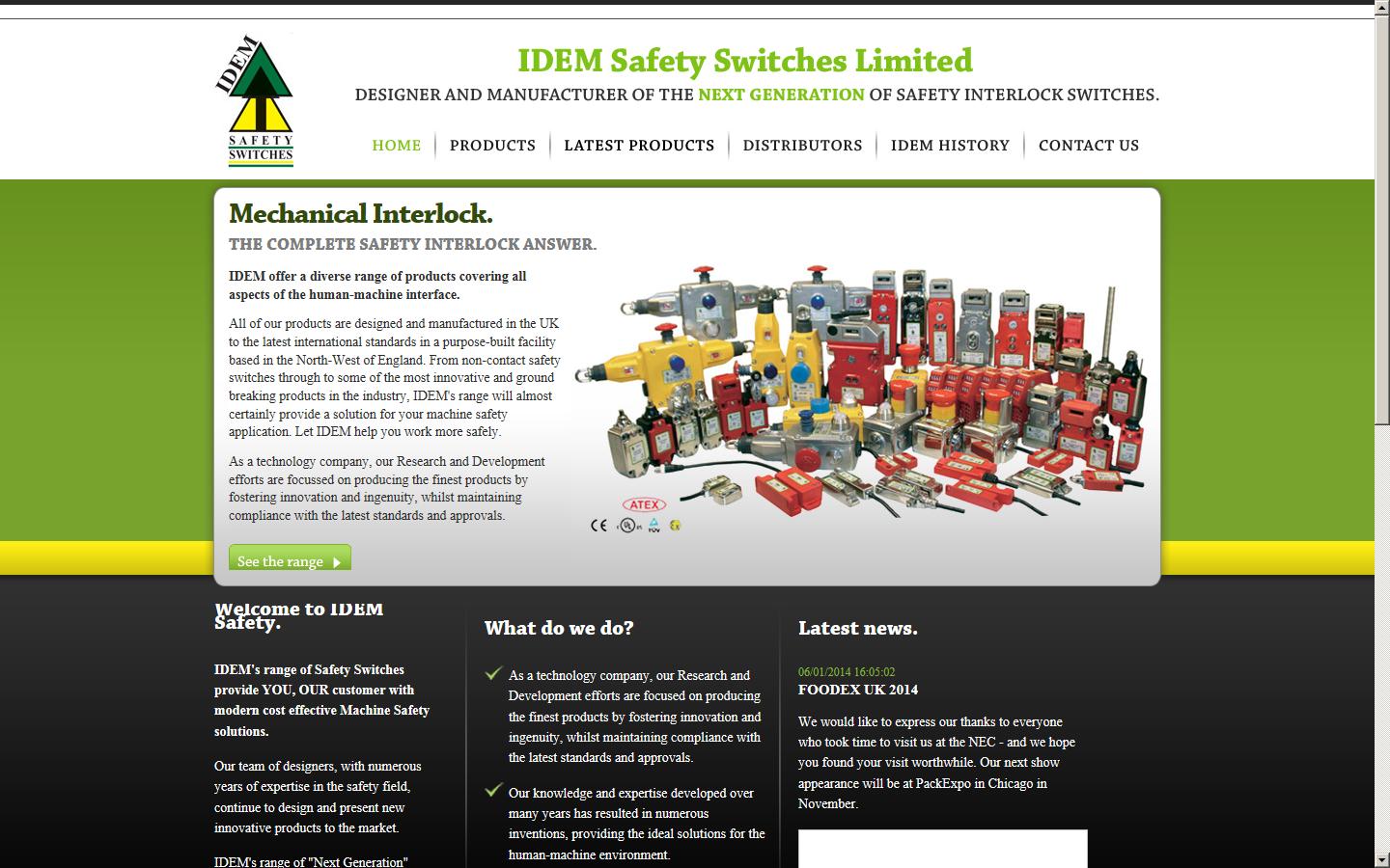 IDEM Safety Switches Limited Website