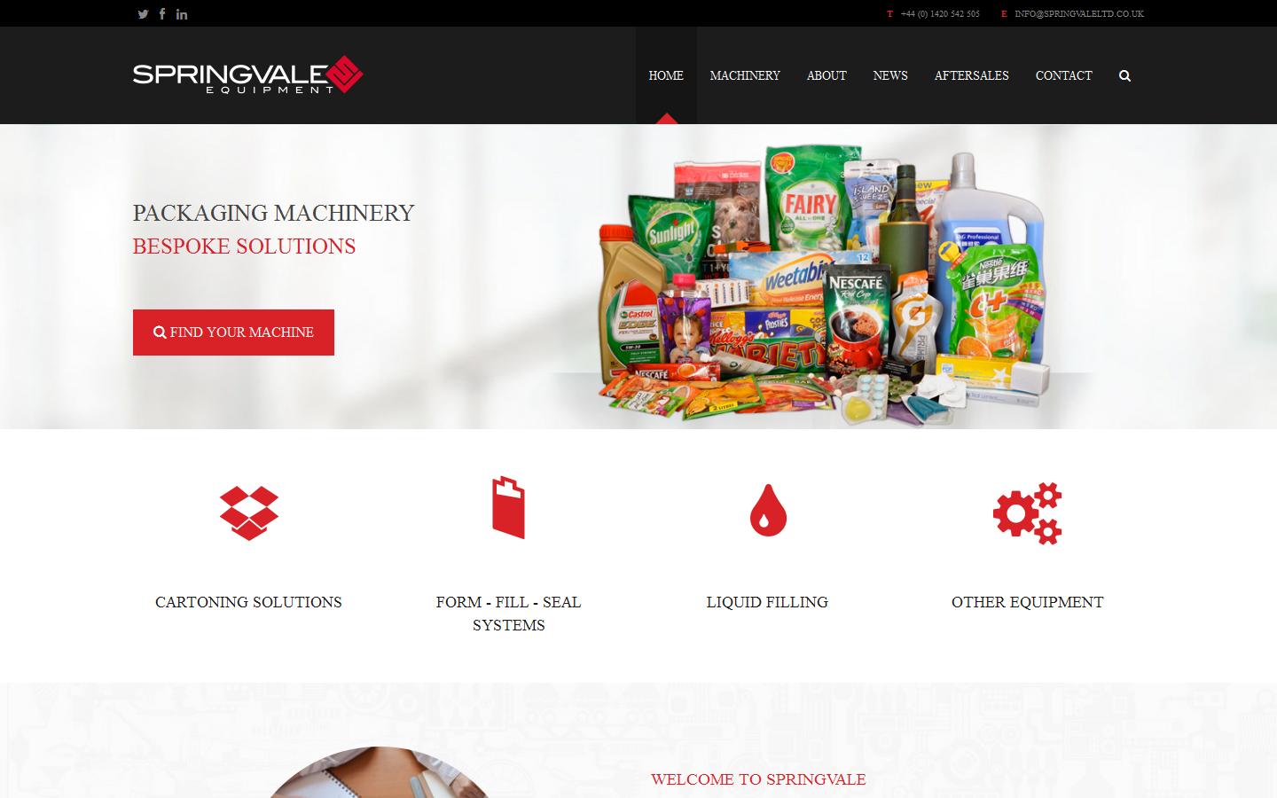 Springvale Equipment Website