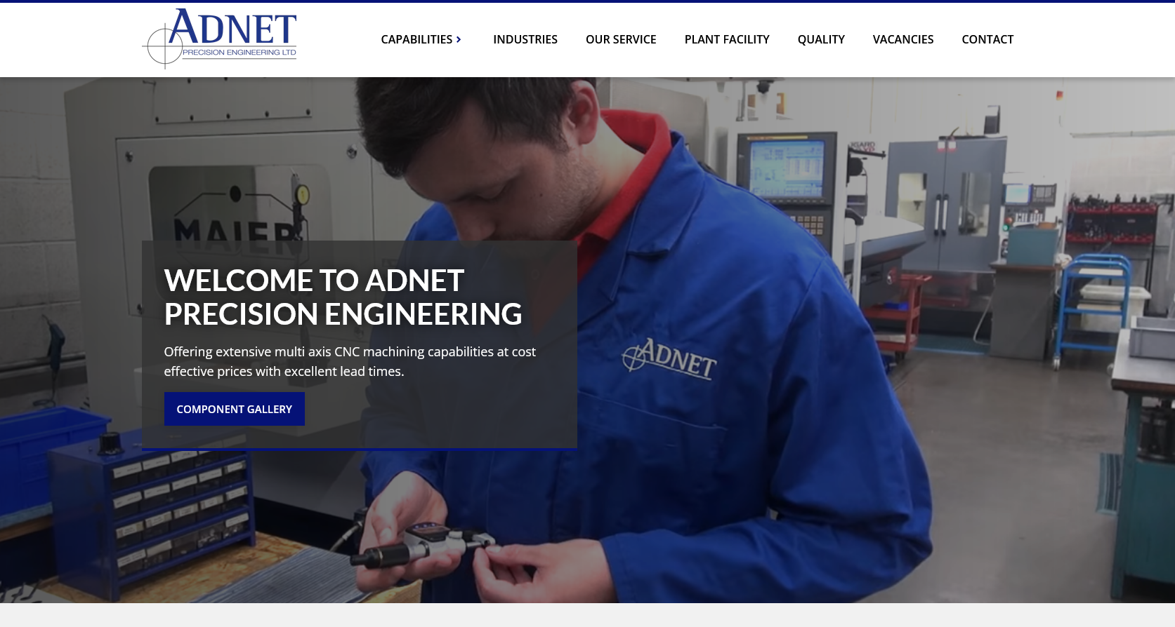 Adnet Precision Engineering Ltd Website