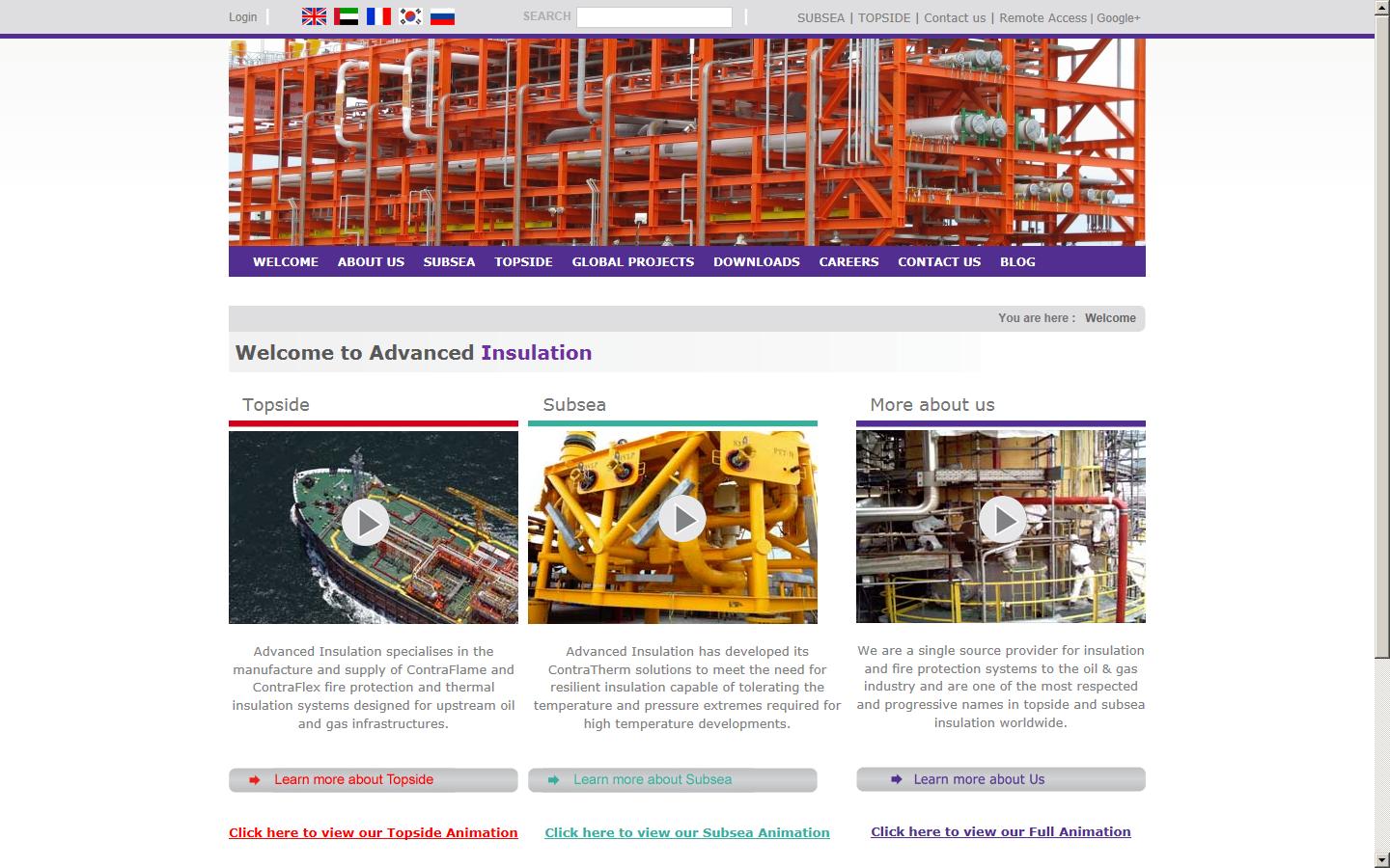 Advanced Insulation Systems Ltd. Website