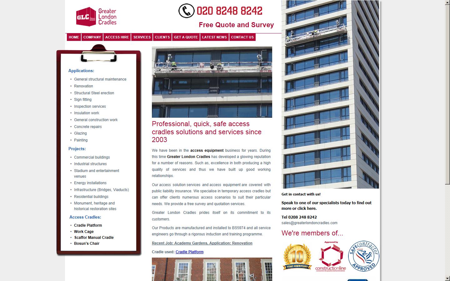 Greater London Cradles Website