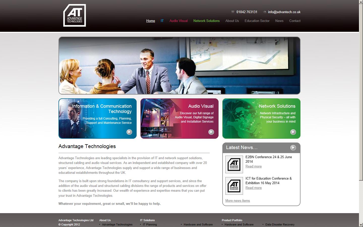 Advantage Technologies Ltd Website