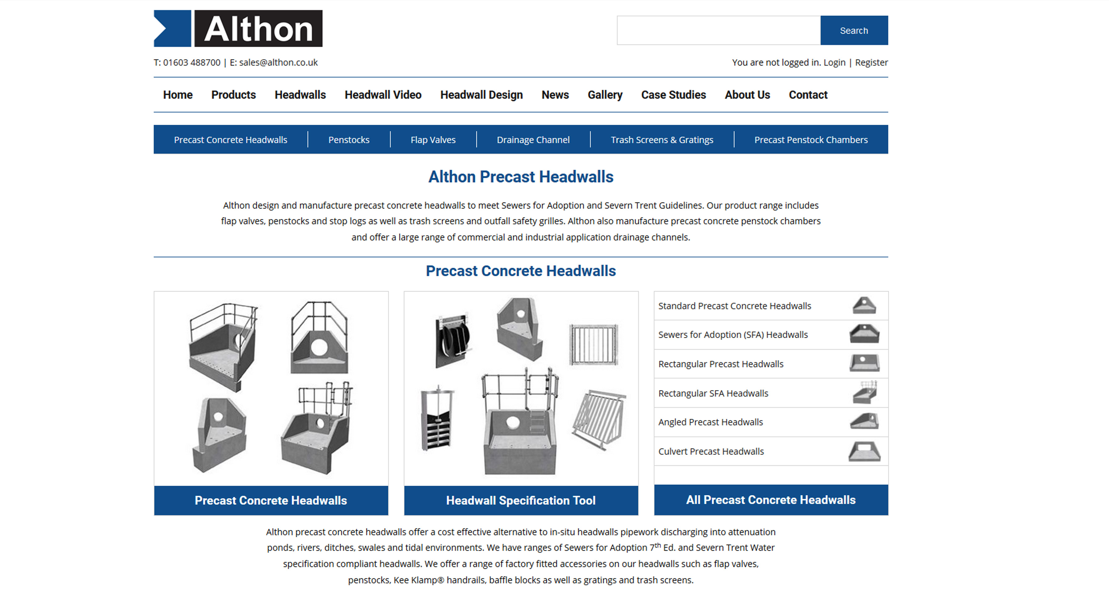 Althon Ltd Website