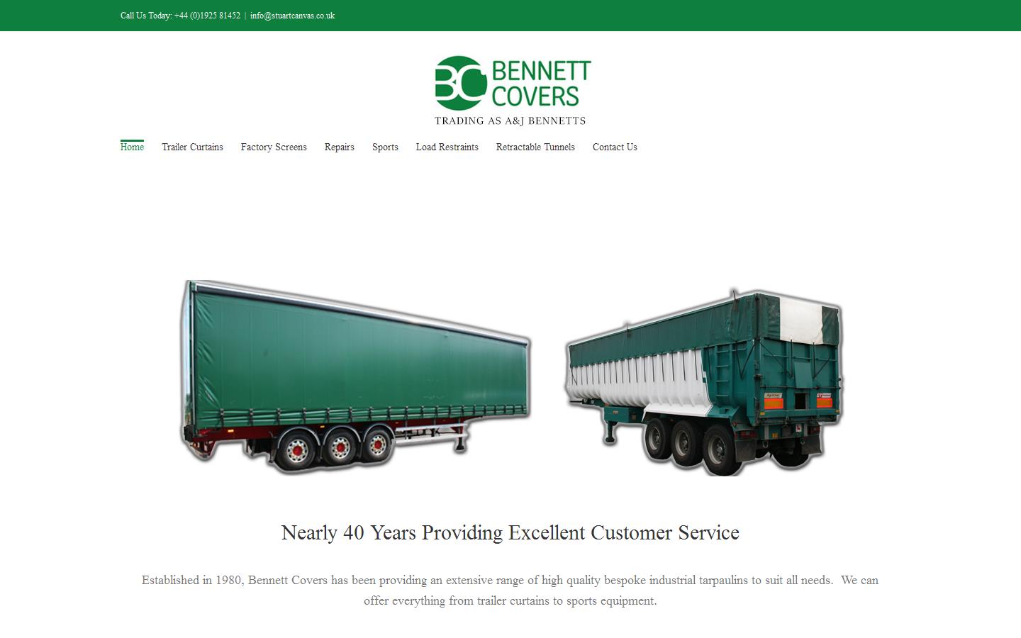 A&J Bennetts Website