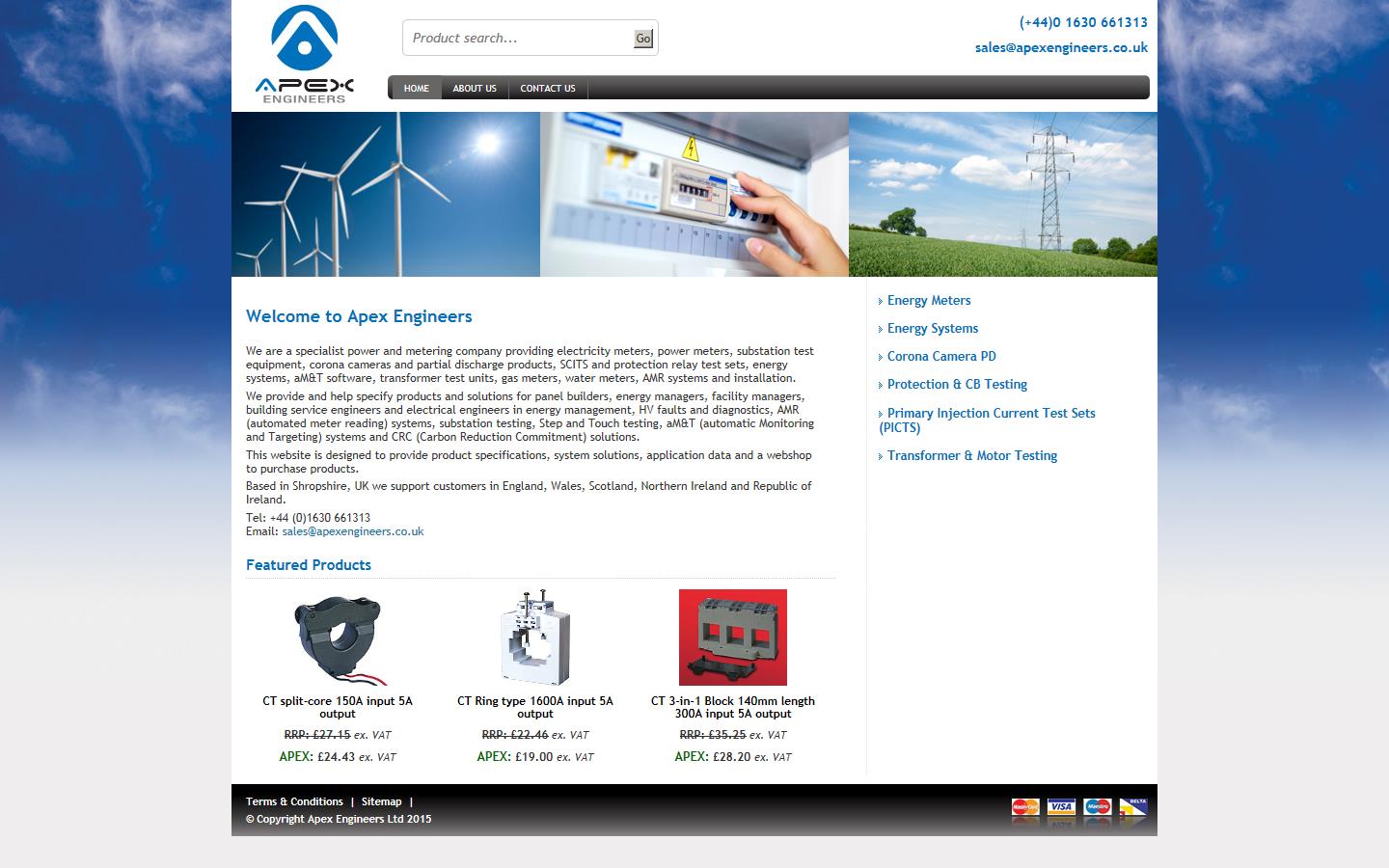 Apex Engineers  Website