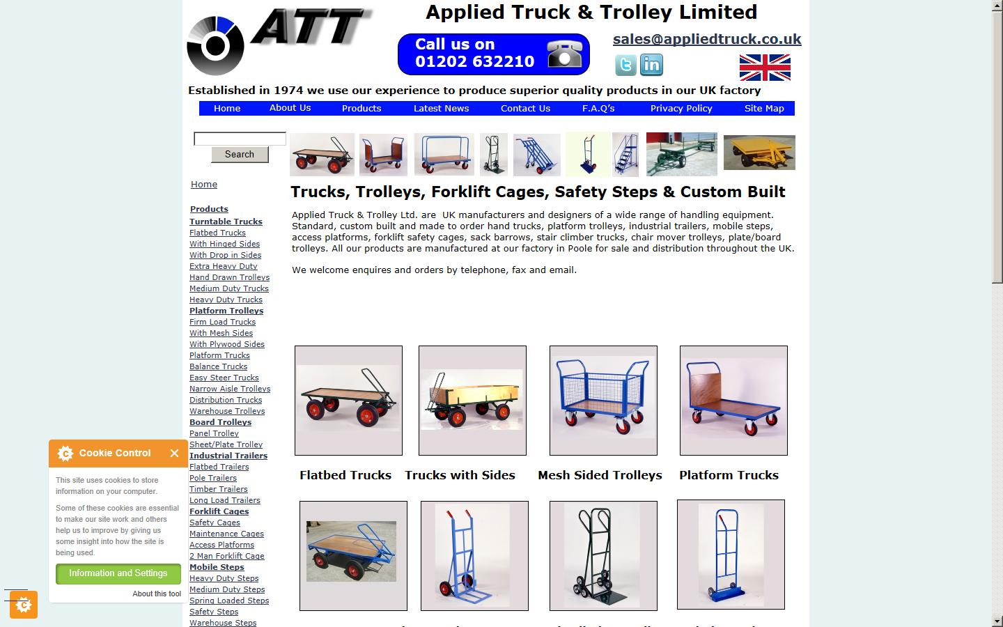 Applied Truck & Trolley Ltd Website