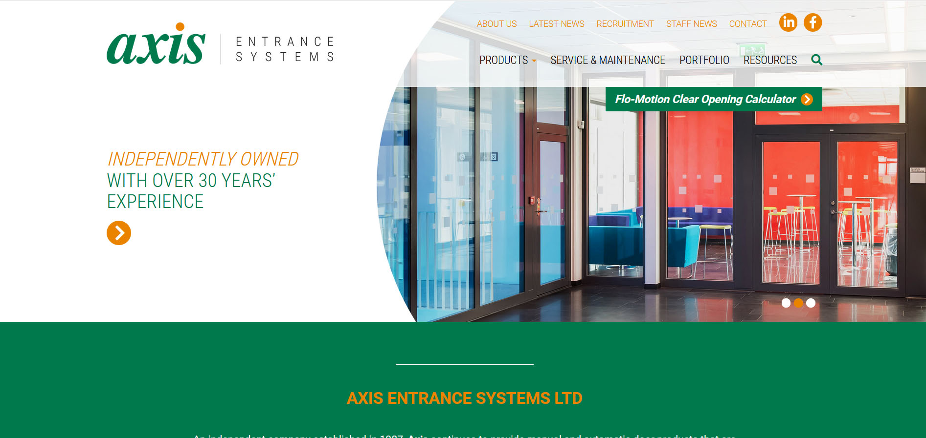 AXIS Entrance Systems Ltd Website