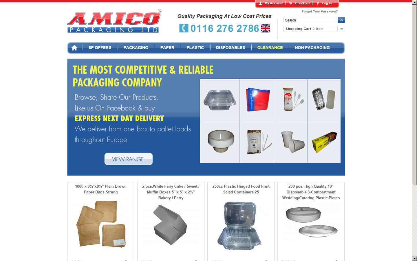 Amico Packaging Website