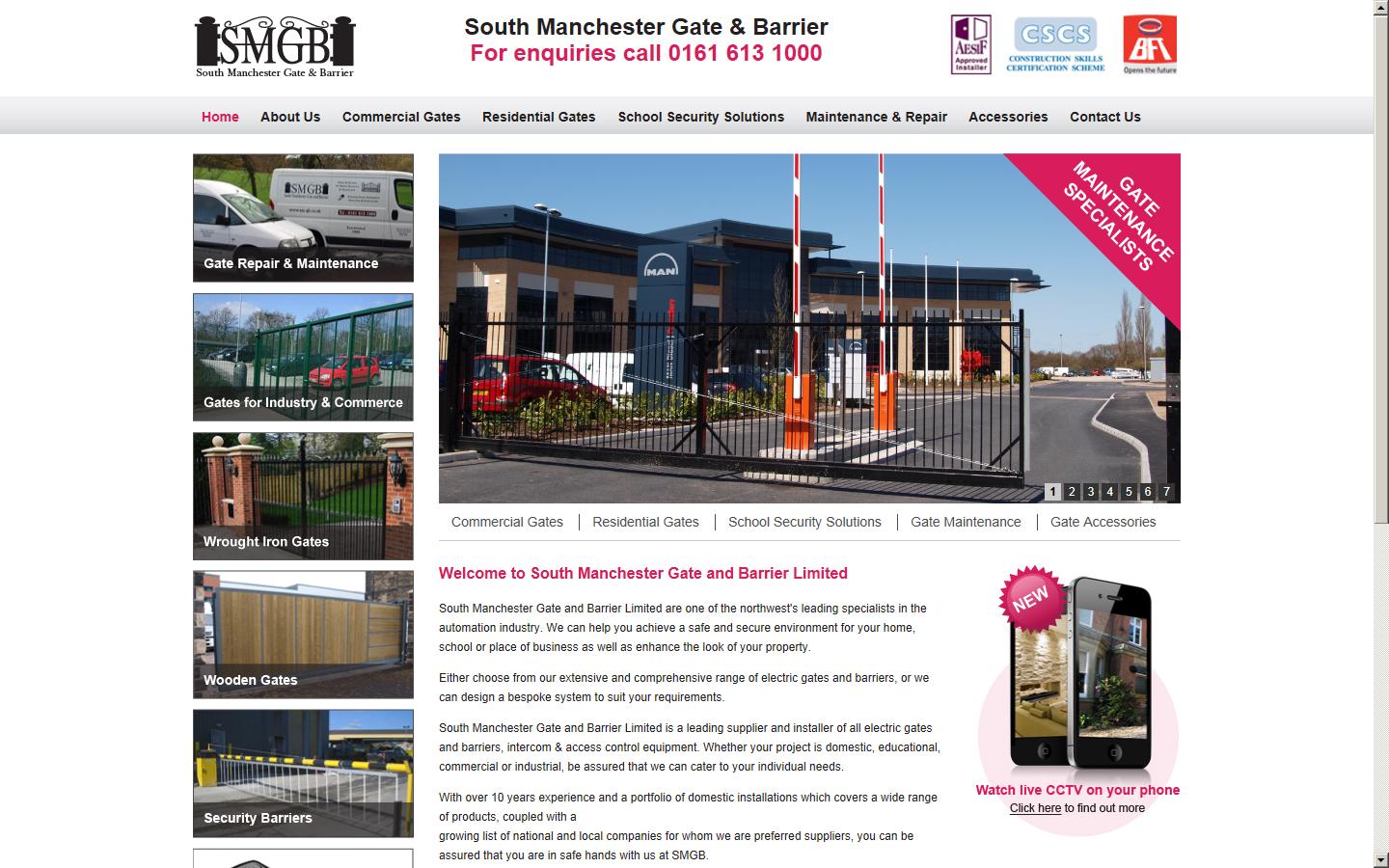 South Manchester Gate & Barrier Co Ltd Website