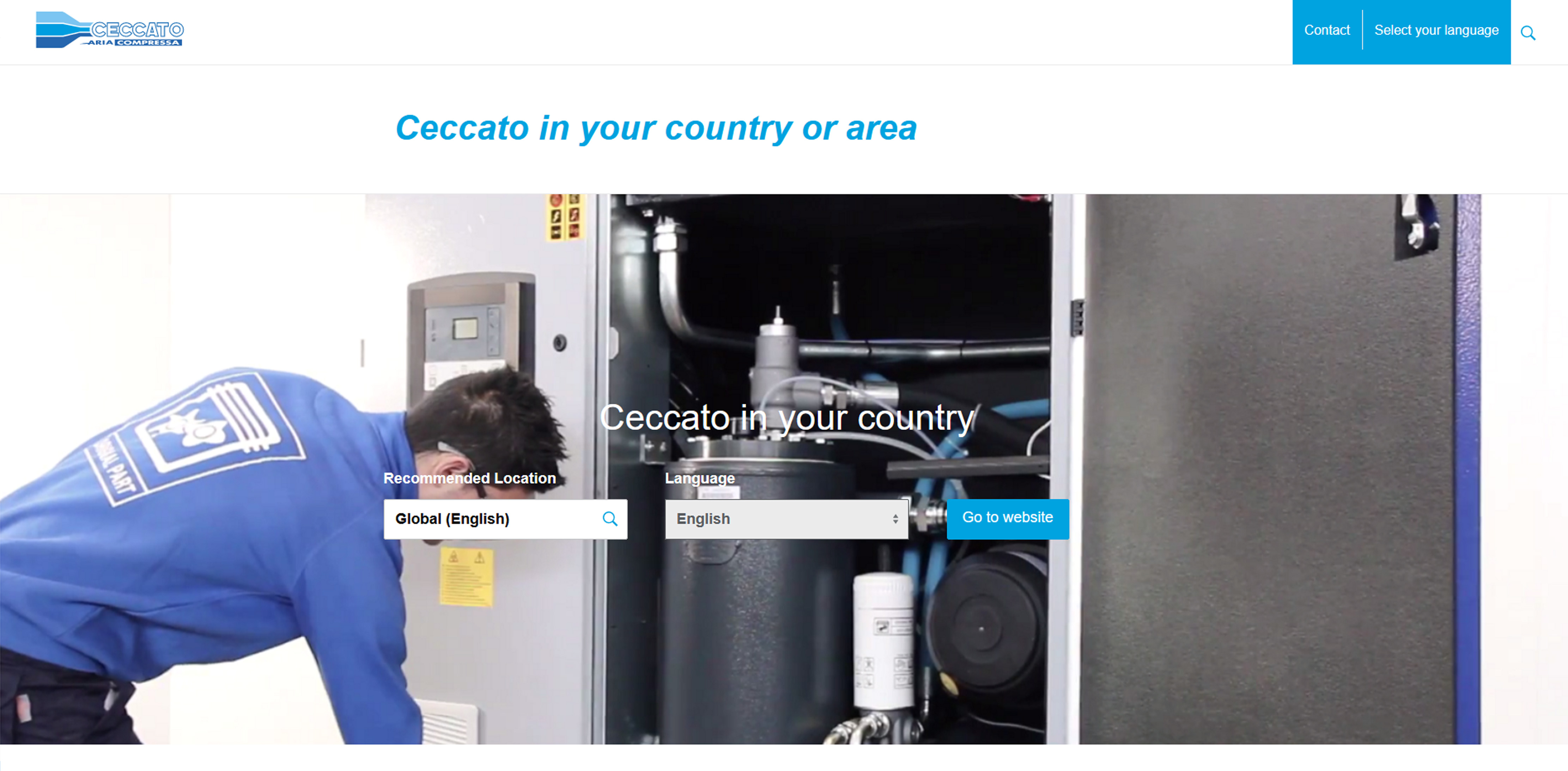 Ceccato Compressors Website