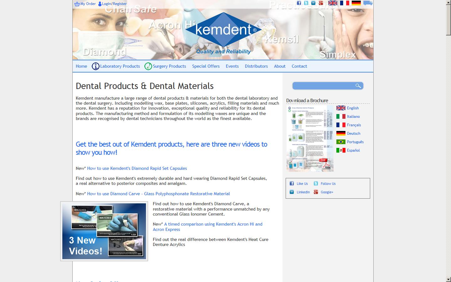 Associated Dental Products Ltd Website