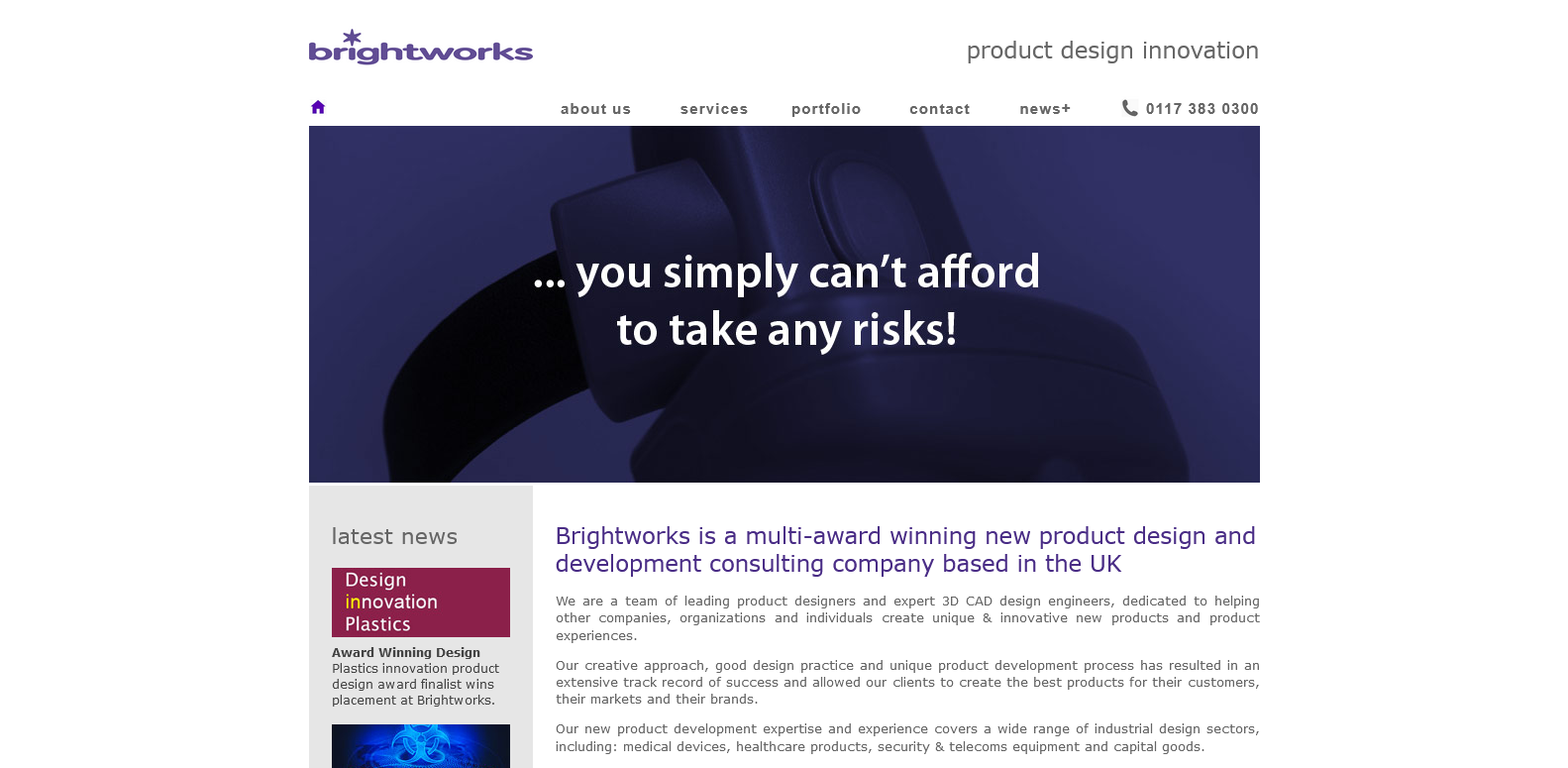 Brightworks Product Designers Website