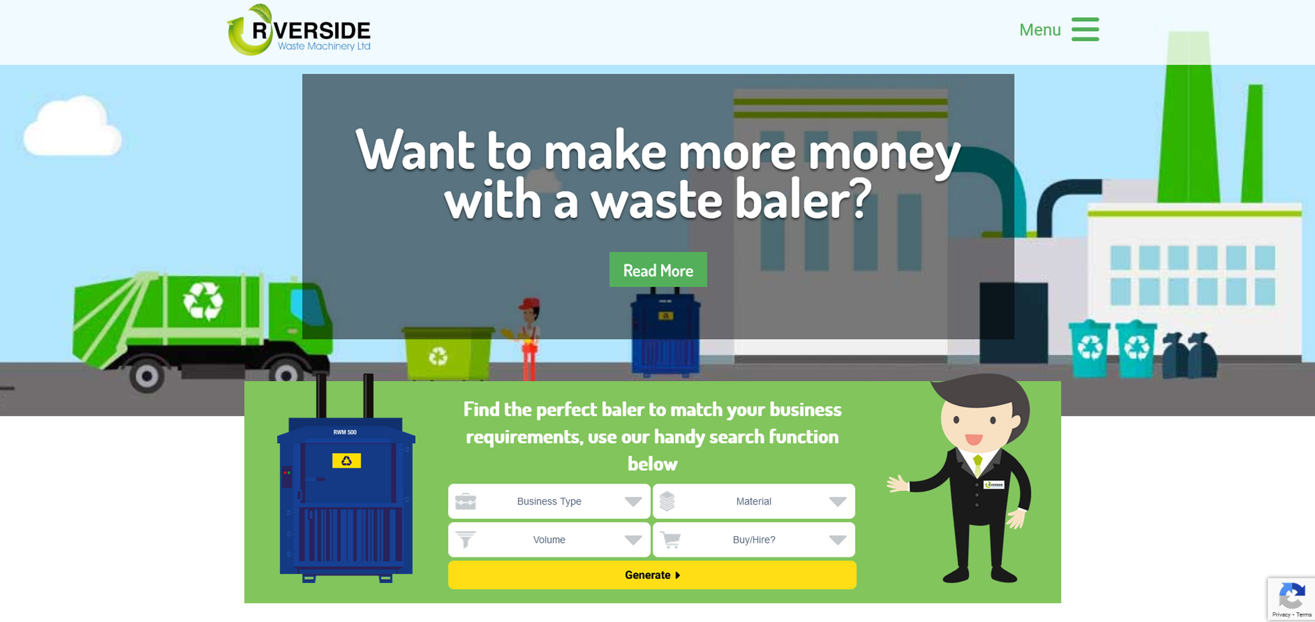 Riverside Waste Machinery Website