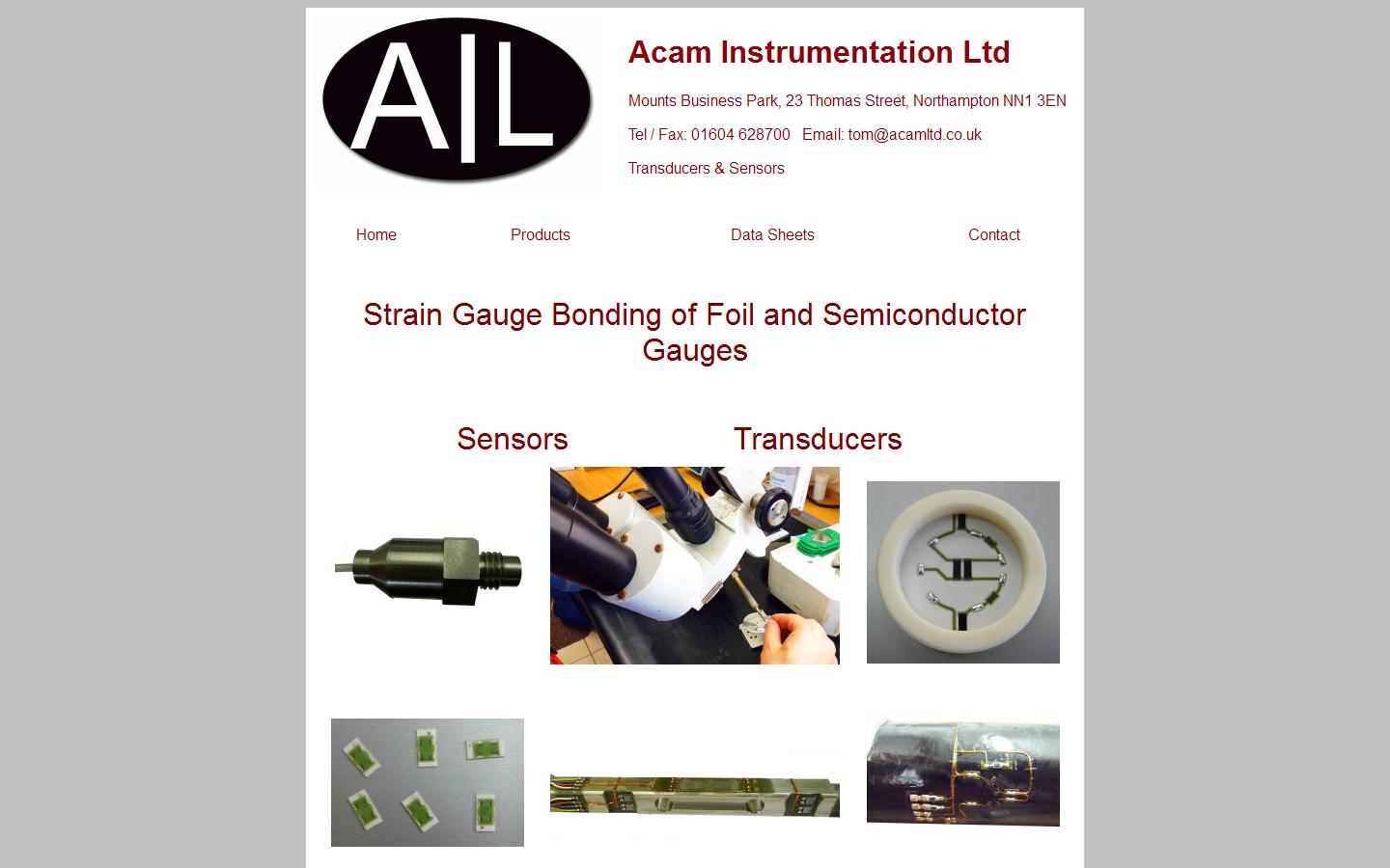 ACAM Instrumentation Ltd Website