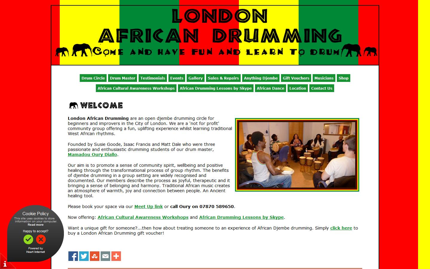 London African Drumming Website