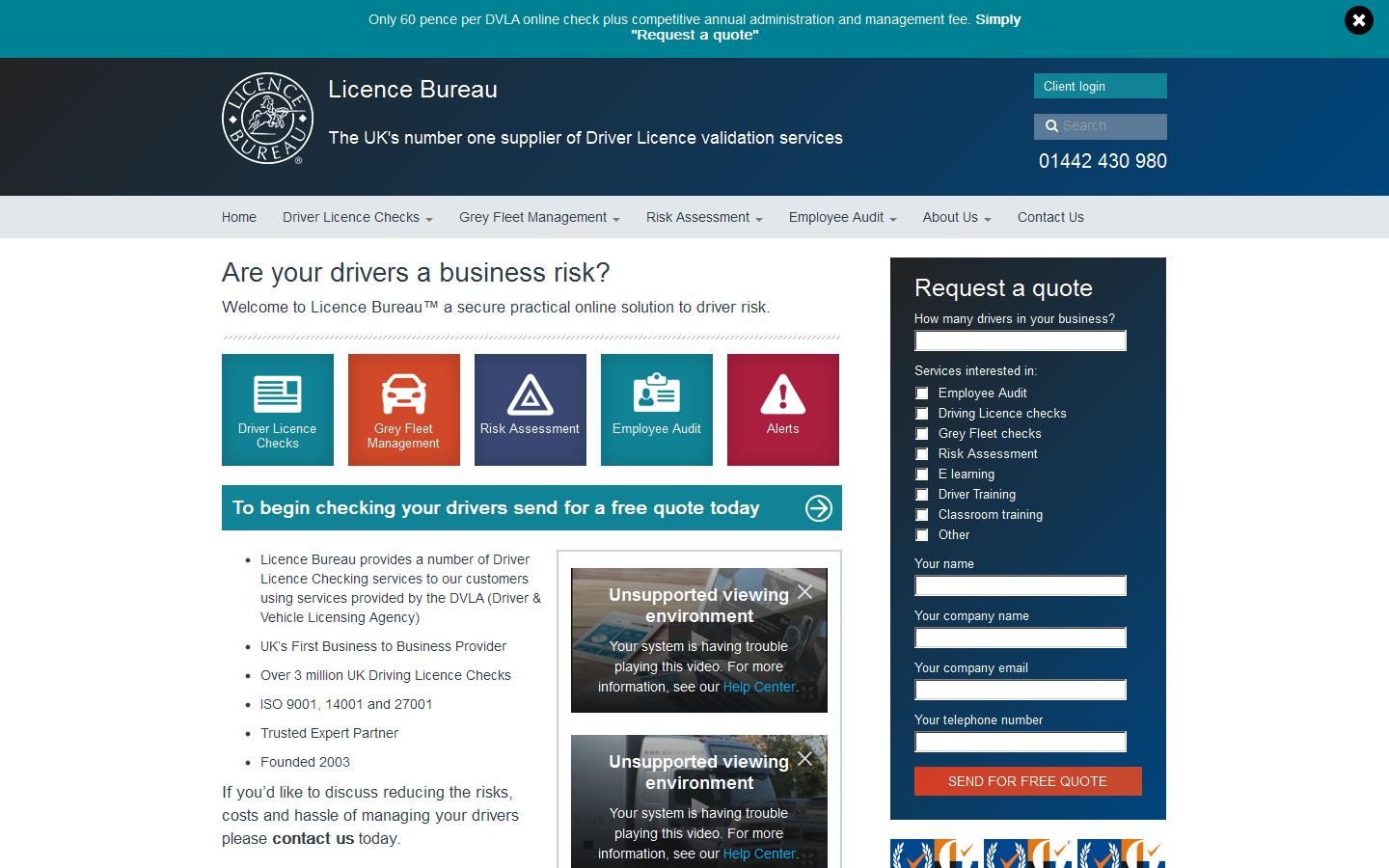 Licence Bureau Ltd Website