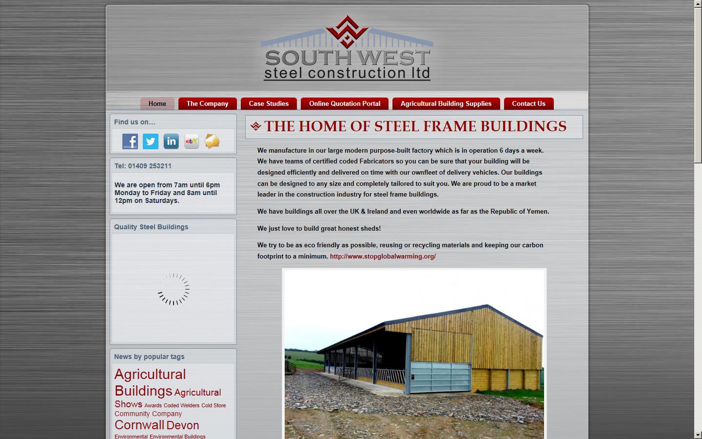 South West Steel Construction Ltd Website