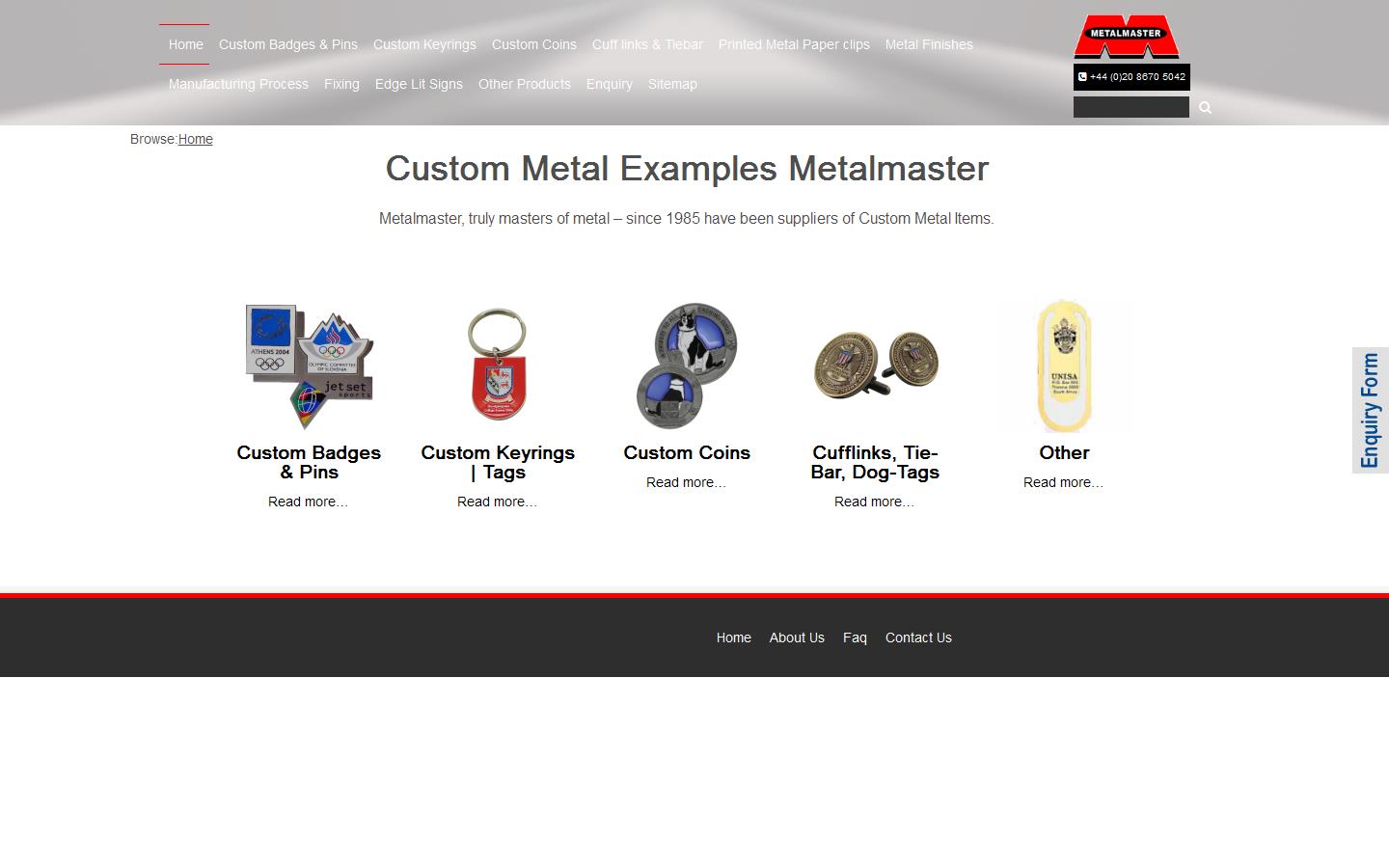 Metalmaster Promotions UK Ltd Website