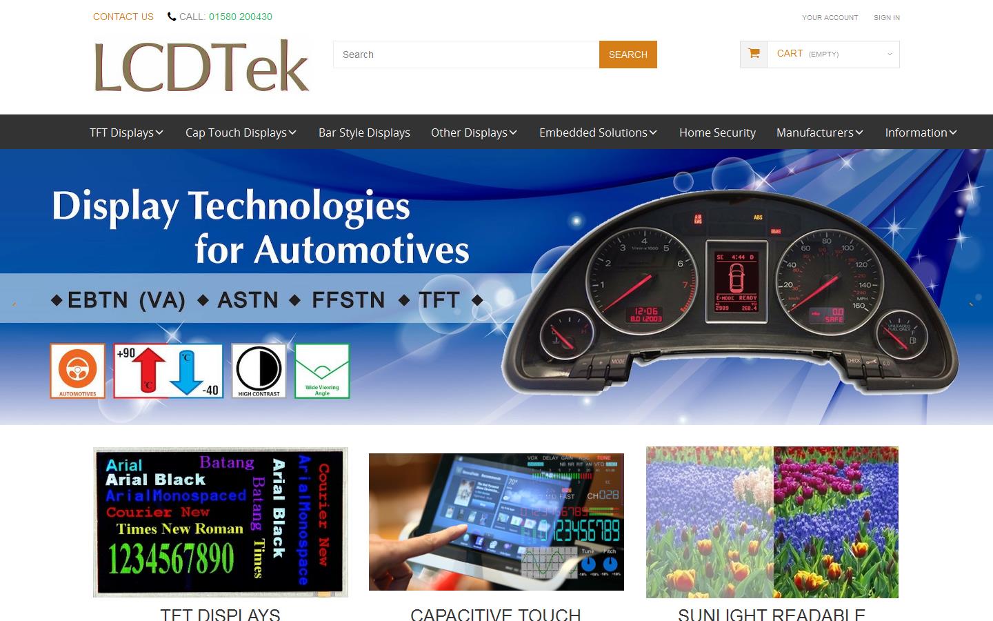 LCDTek Ltd Website