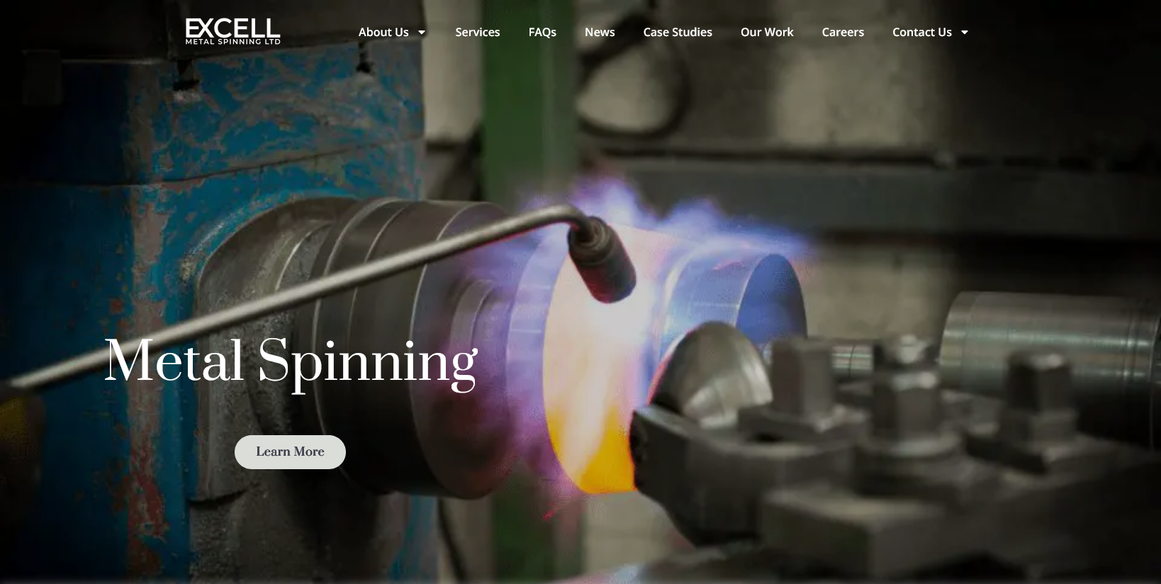 Excell Metal Spinning Ltd Website