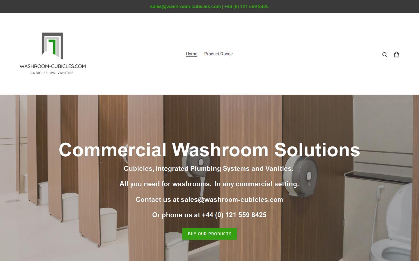 Washroom Cubicles Website