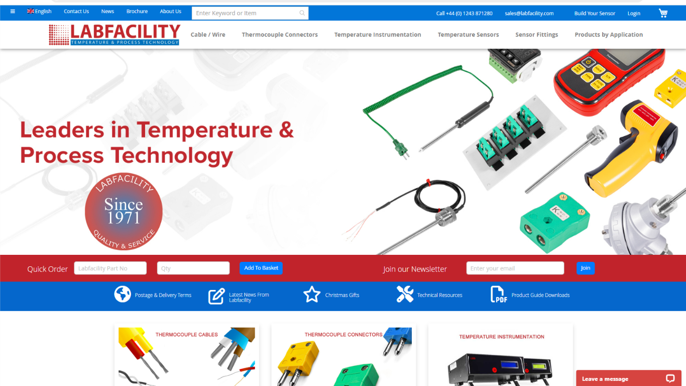 Labfacility Ltd Website