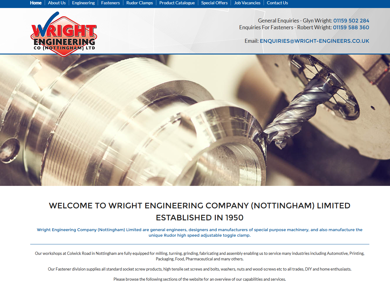 Wright Engineering Website