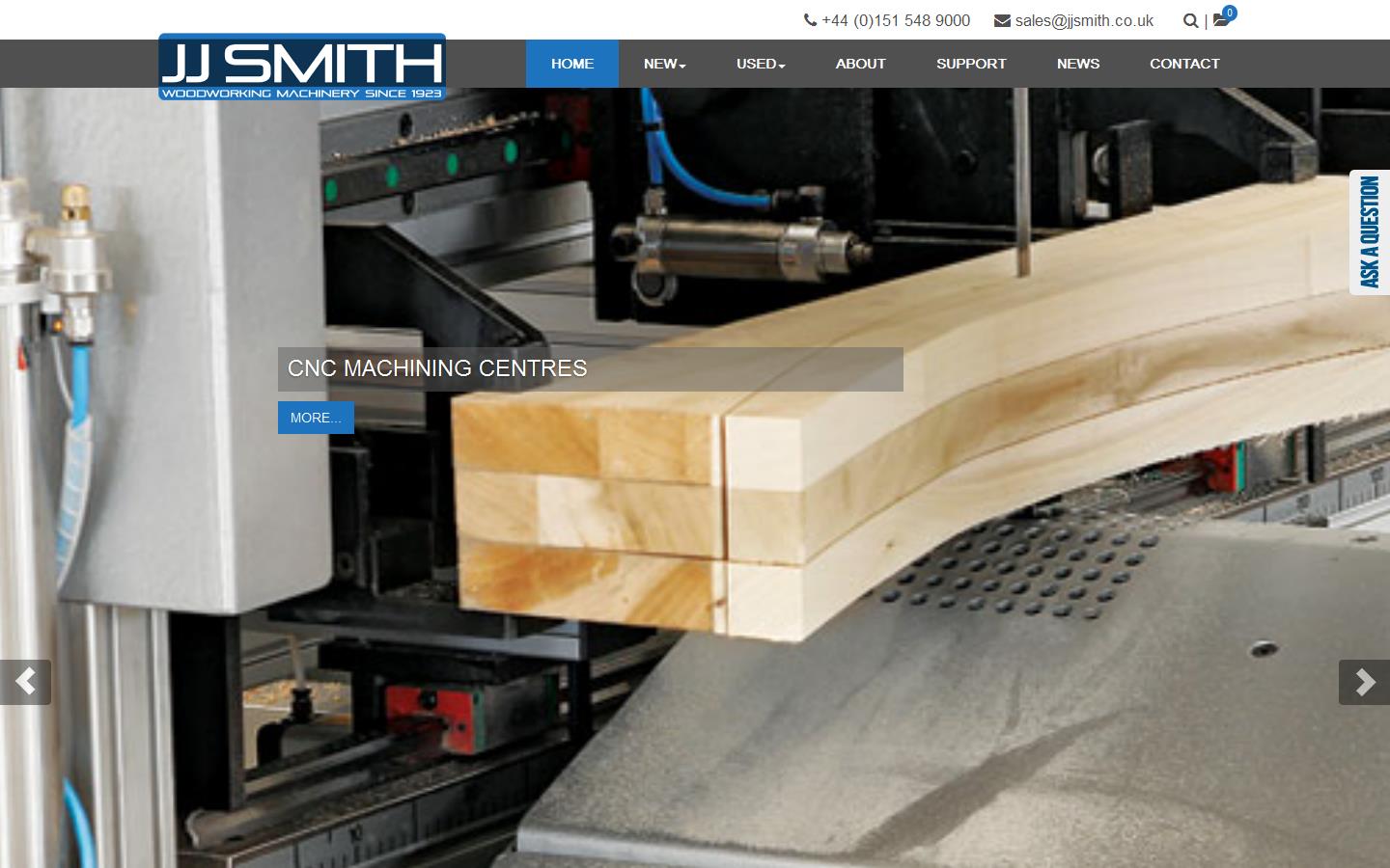 JJ Smith & Co (Woodworking Machinery) Ltd Website