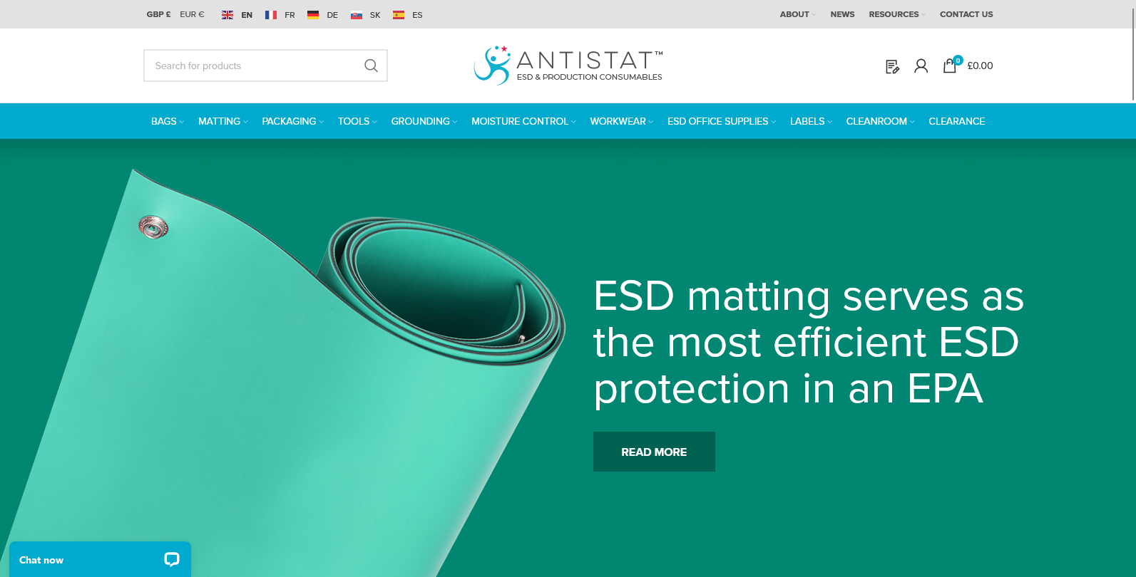 Antistat Ltd Website